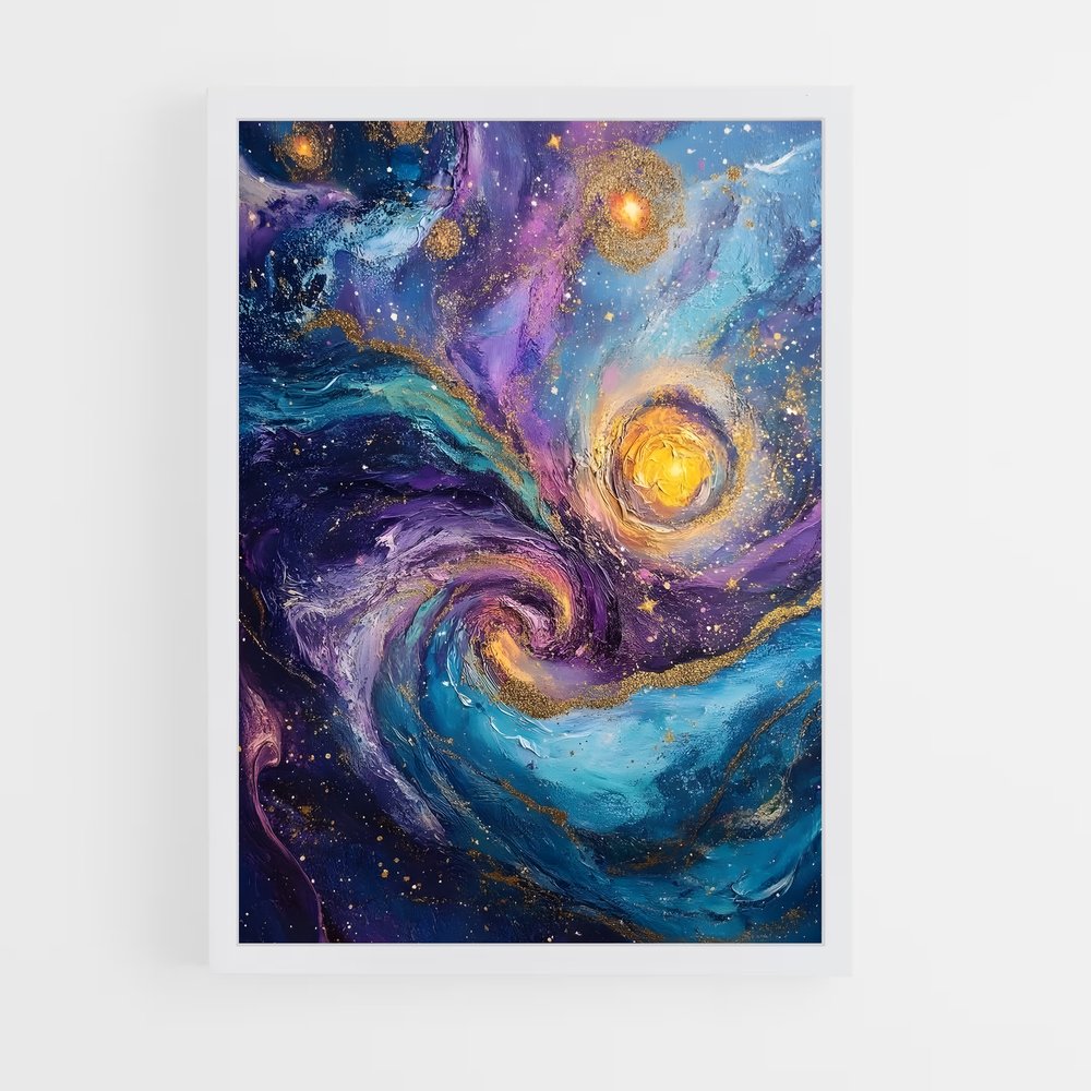 Poster Cosmic abstrait fascinant – affiche Art spatial (vue 3)